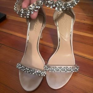 Badgley Mischka stiletto heel jewel shoes